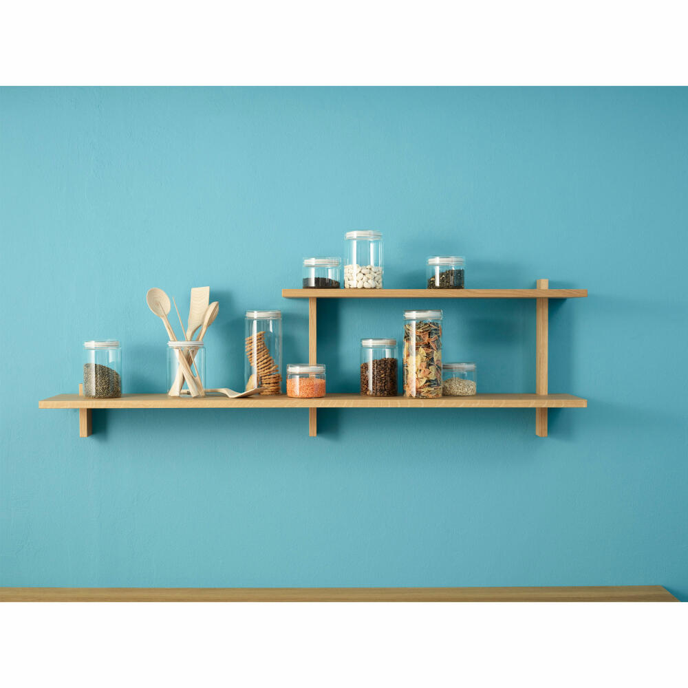 Rig-TIg Aufbewahrungsglas Store-It, Vorratsglas, Vorratsdose, Borosilikatglas, Light Grey, 1 L, Z00231-1