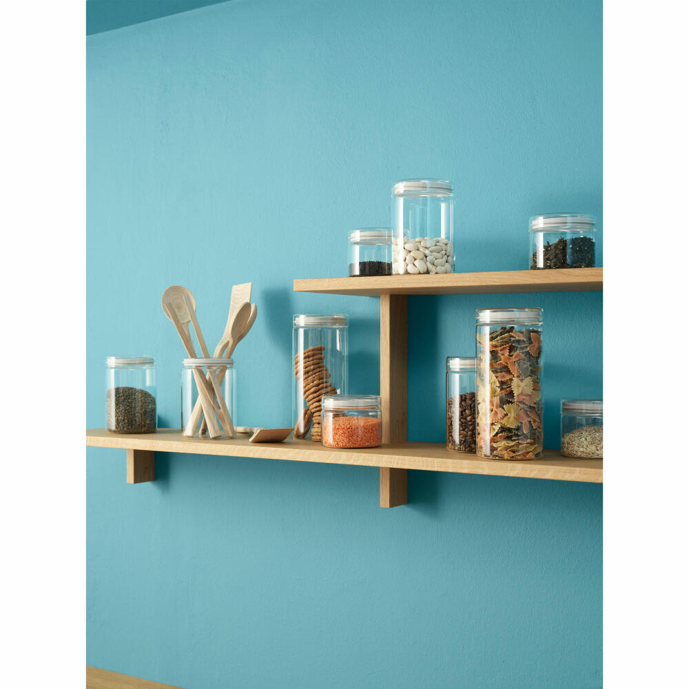 Rig-TIg Aufbewahrungsglas Store-It, Vorratsglas, Vorratsdose, Borosilikatglas, Light Grey, 1.5 L, Z00232-1