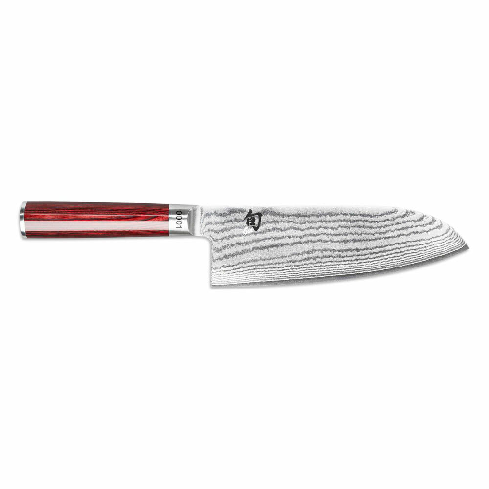 Kai Shun Classic Red Large Santoku, Knife, Chef's Knife, Kitchen Knife, 19 cm, DM-0717RD