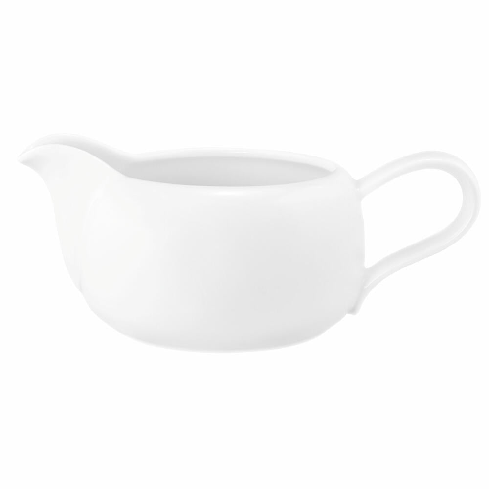 Seltmann Weiden Liberty Sauciere, Saucenkanne, Soßenkanne, Porzellan, Weiß, 640 ml, 001.764206