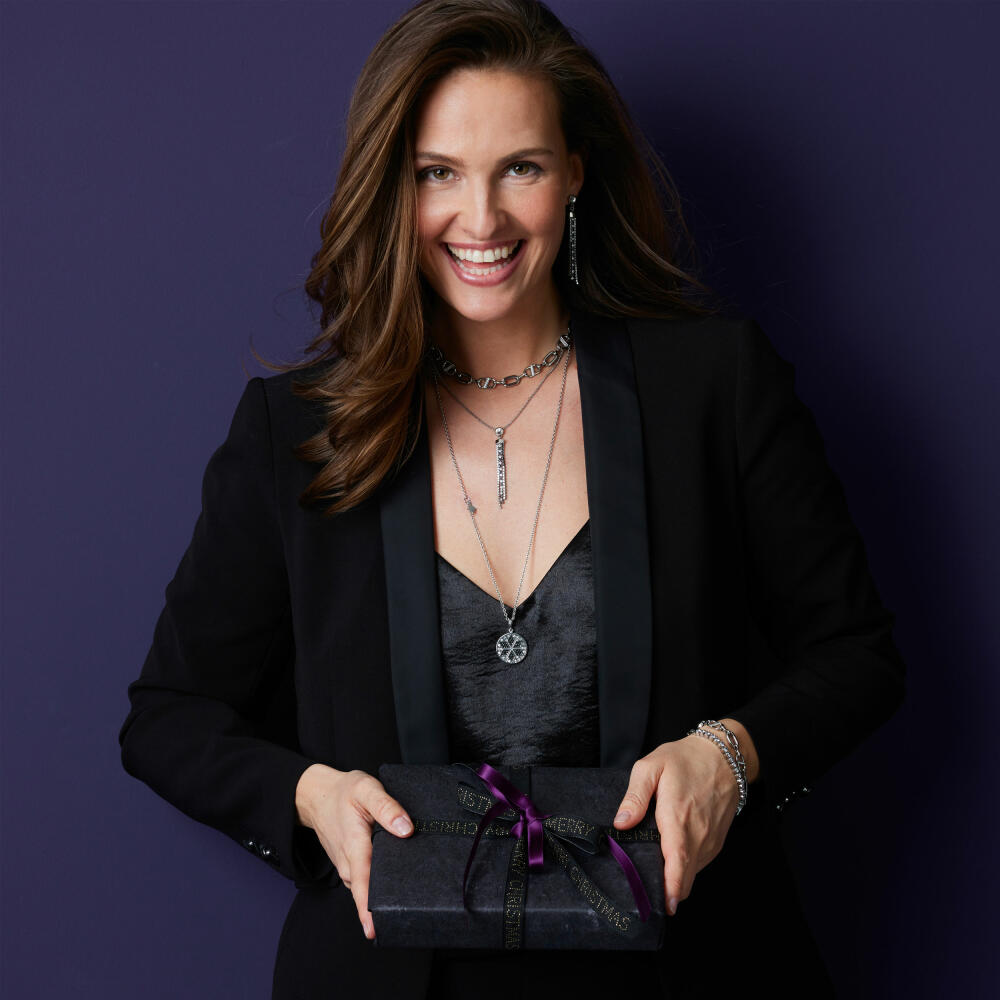 Leonardo Jewels Halskette 45 Narea, Kette, Schmuckkette, Modeschmuck, Edelstahl, Zirkonia, 024276