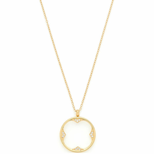 Leonardo Jewels Necklace 60 gold Campagnola, chain, jewelry chain, fashion jewelry, stainless steel IP gold, glass stones, 024461
