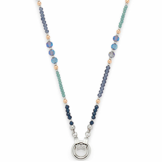Leonardo Jewels Halskette 80 Natalina Clip&Mix, Kette, Schmuckkette, Modeschmuck, Edelstahl, Glasperlen, 024368