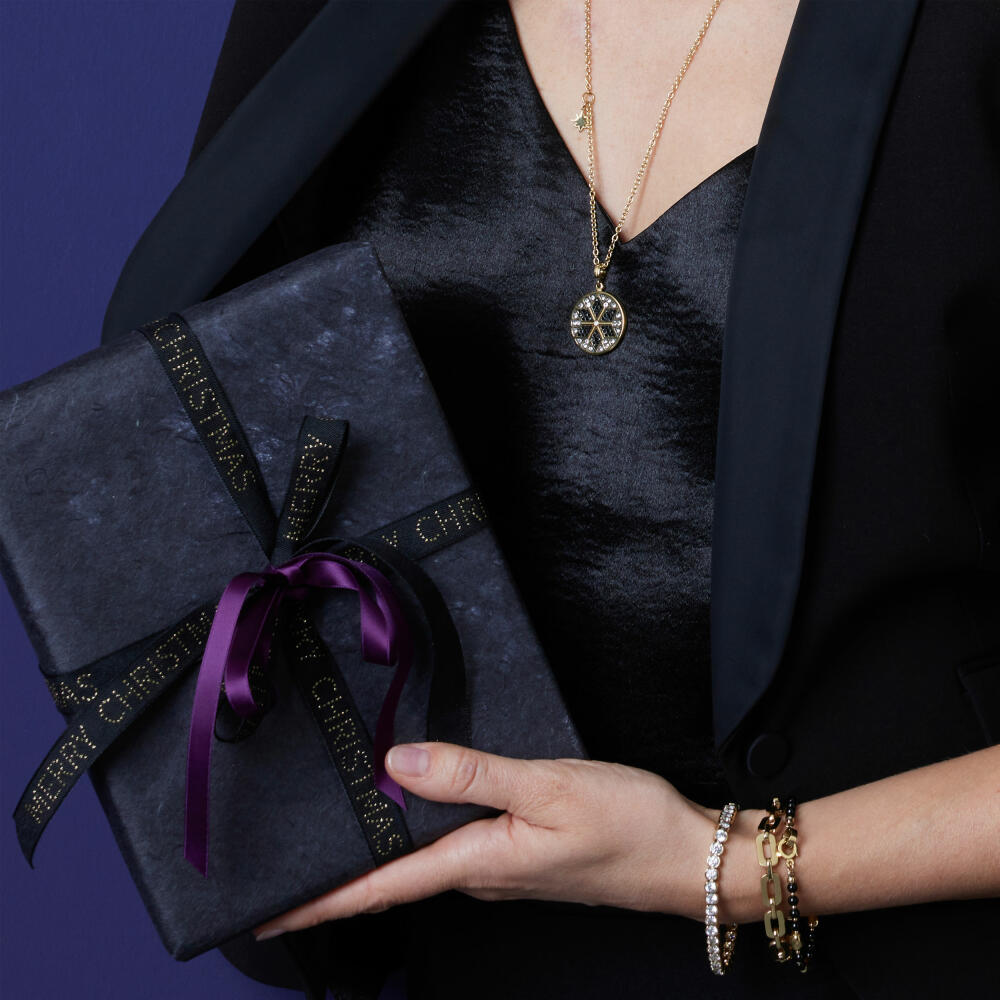 Leonardo Jewels Halskette 70 gold Biella X-Mas, Kette, Schmuckkette, Modeschmuck, Edelstahl IP gold, Zirkonia, 024365