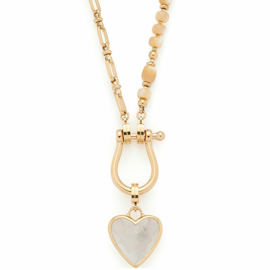 Leonardo Jewels Set Halskette 50 gold Kareen Clip&Mix, Kette, Schmuckkette, Modeschmuck, Edelstahl IP gold, Glasperlen, 024441