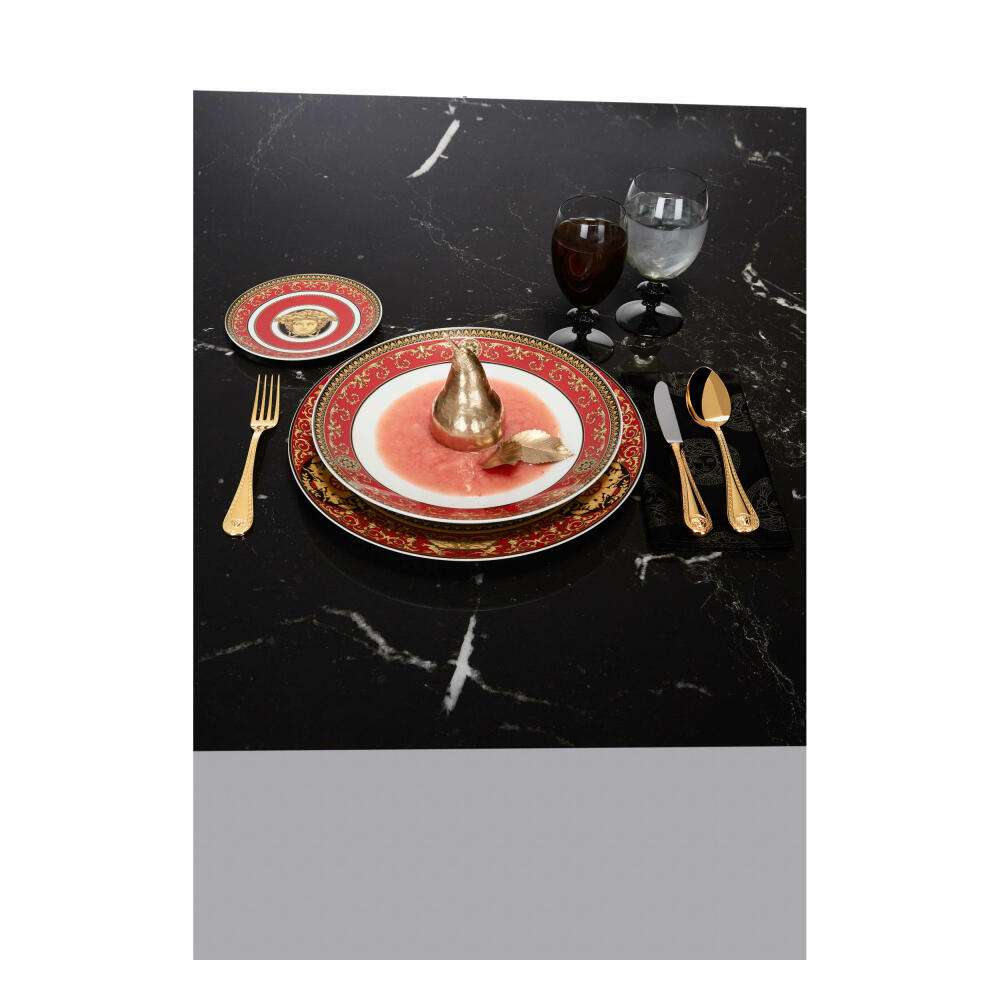 Rosenthal Versace bread plate Medusa, porcelain, 17 cm, 19335-409605-10217