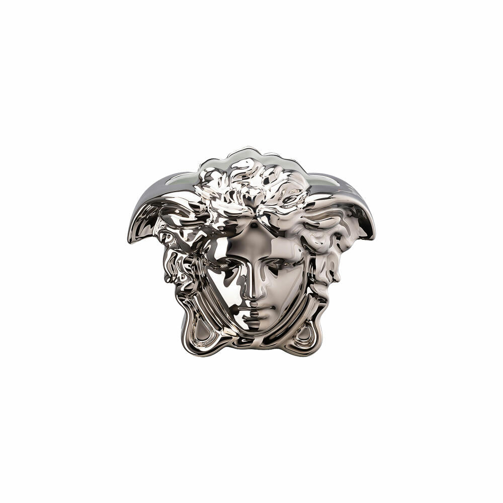 Rosenthal Versace Vase Medusa Grande Silver, Porzellan, 15 cm, 14493-426174-26015
