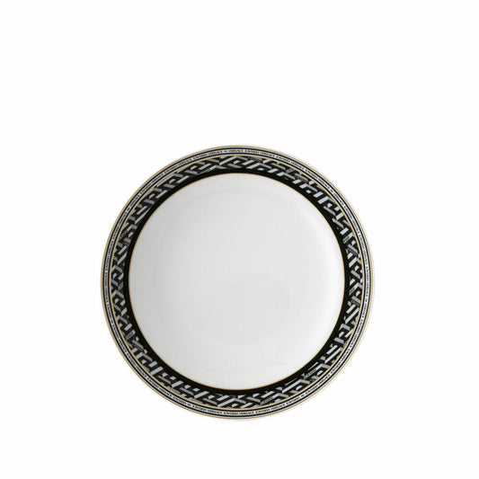 Rosenthal Versace Suppenteller La Greca Signature Black, Porzellan, 22 cm, 19335-403765-10322