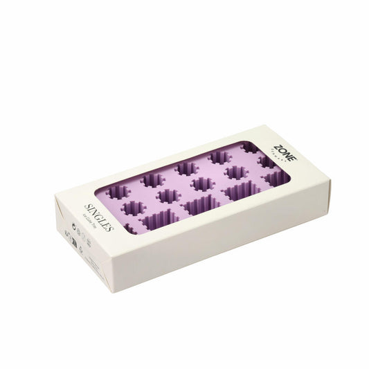 Zone Denmark Eiswürfelform Singles Lupine, Silikon, Lila, 22 x 11 cm, 32233