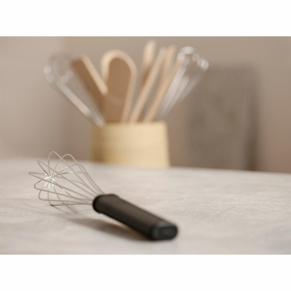 Zone Denmark Whisk Singles Black, PP plastic, stainless steel, black, 28 cm, 29629