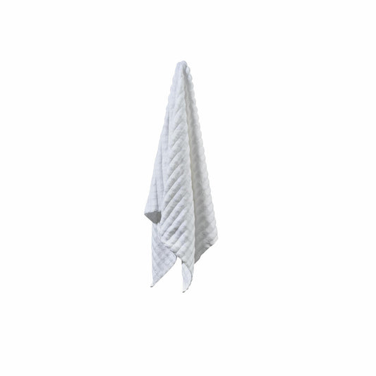 Zone Denmark Badehandtuch Inu White, 100% Baumwolle, Weiß, 70 x 140 cm, 29543