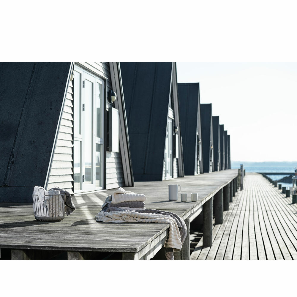 Zone Denmark Badehandtuch Inu White, 100% Baumwolle, Weiß, 70 x 140 cm, 29543