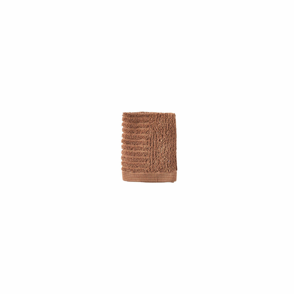 Zone Denmark Waschlappen Classic Terracotta, 100% Baumwolle, Rot, 30 x 30 cm, 31567
