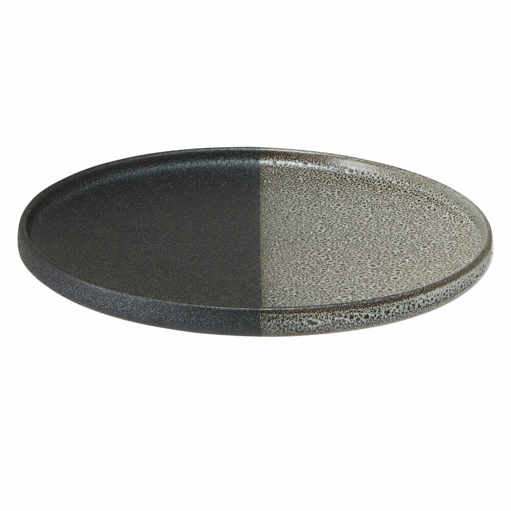Maxwell & Williams Teller Umi mit hohem Rand, Porzellan, Grau-Schwarz, 21 cm, AX0562