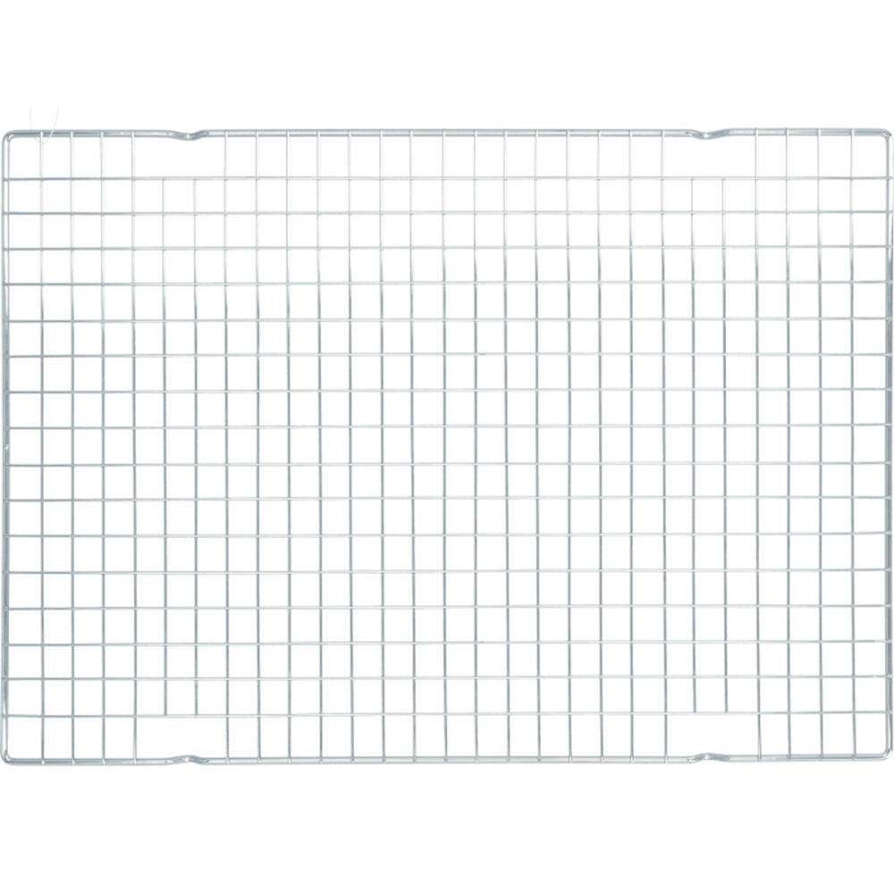 Birkmann Bakers Best Auskühlgitter, Eckig, Abkühlgitter, Abtropfgitter, Kuchengitter, Verchromter Stahl, 32 x 45 cm, 424029