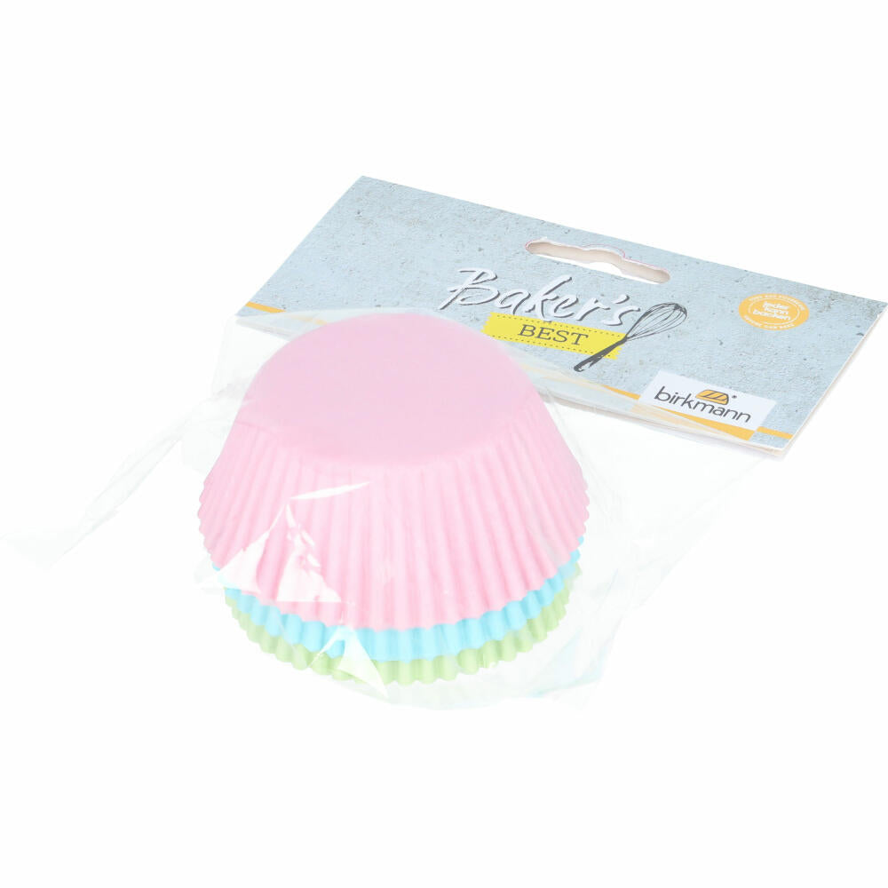 Birkmann Bakers Best Papierbackförmchen, 75 Stück, Muffinbackförmchen, Backförmchen, Papier, Pastell, Ø 7 cm, 424692
