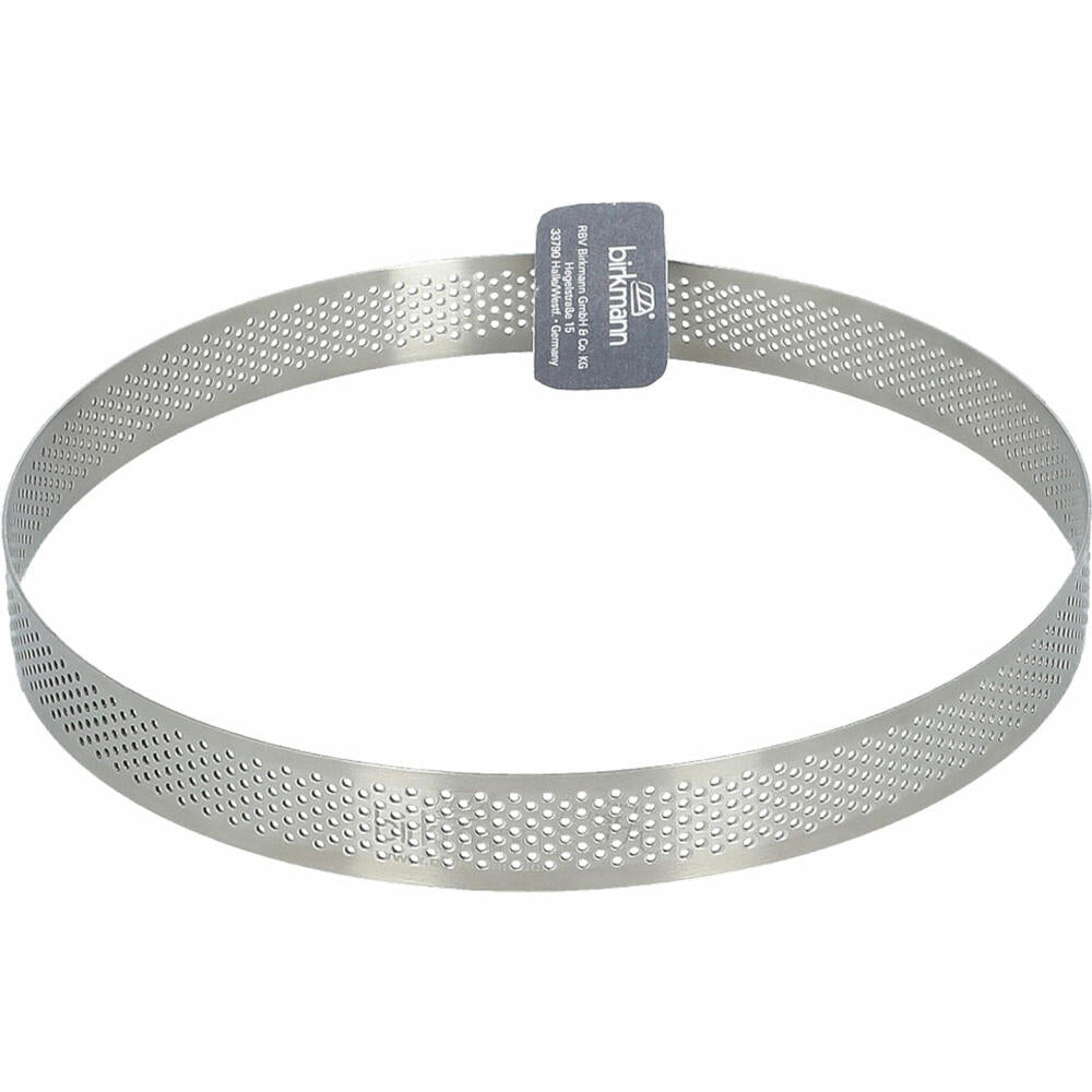 Birkmann Premium Baking Back- und Tortenring, Backring, Backform, Perforiert, Edelstahl, Ø 18 cm, 265936
