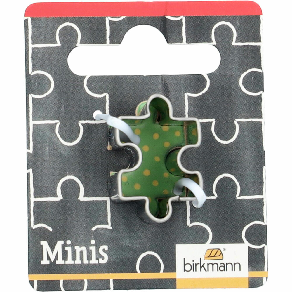 Birkmann Mini-Ausstechform Puzzle, Ausstecher, Plätzchenform, Keks, Plätzchen, Edelstahl, 2.5 cm, 152618