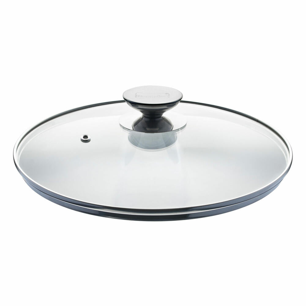 Berndes Spezialglasdeckel mit Edelstahlknauf, Sicherheitsglas, Transparent, Ø 30 cm, 007030