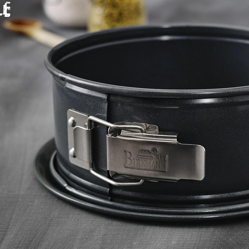 Birkmann Premium Baking Springform mit einem Boden, Spring Form, Kuchenform, Servierboden, Anithaft, 20 cm, 882003