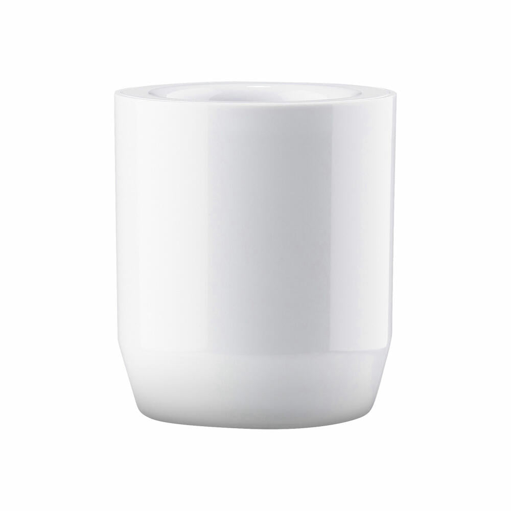 Zone Denmark Zahnbürstenbecher Suii, Zahnputzbecher, Kunststoff, White, H 9 cm, 332183