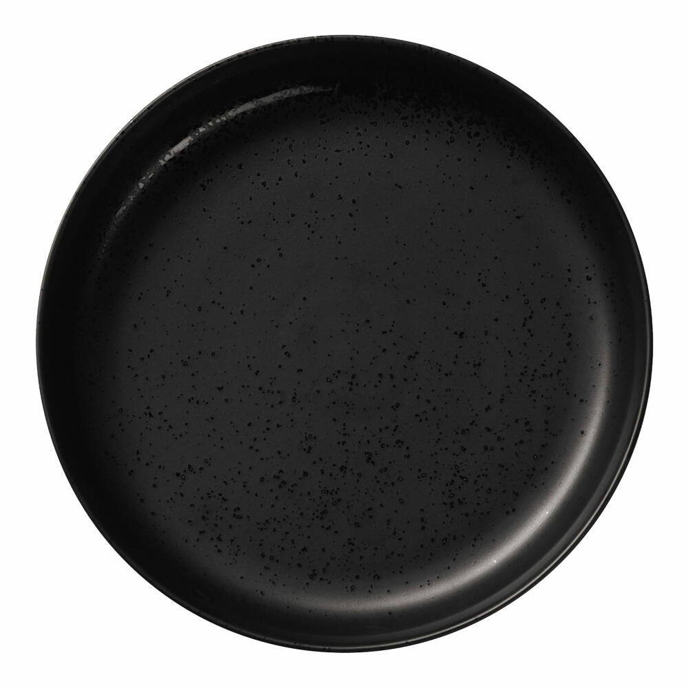 ASA Selection coppa Gourmetteller kuro, Teller, Schälchen, Schüssel, Porzellan, Schwarz matt, D 22 cm, 19250190