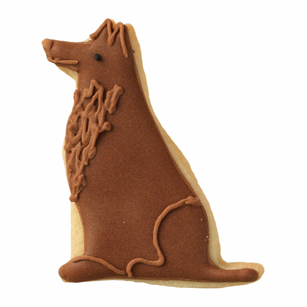 Birkmann Ausstechform Hund sitzend, Plätzchenform, Ausstecher, Ausstechform, Keks Form, Edelstahl, 6 cm, 198746