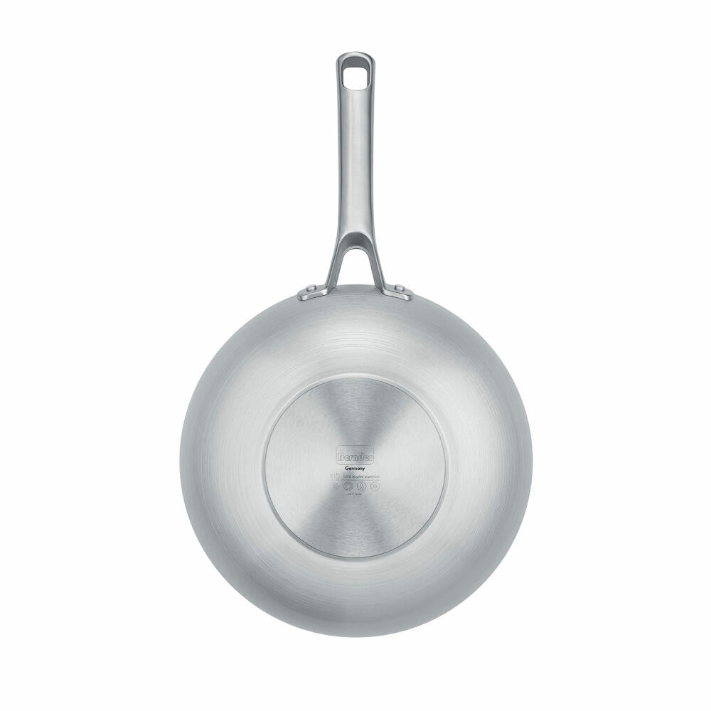 Berndes b.free Veggie-Wok, Wokpfanne, Wok Pfanne, Induktionsgeeignet, Aluminium recycelt, Grau, Ø 28 cm, 0008634328