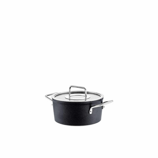 Fissler Kochtopf Adamant mit Glasdeckel, Aluminium, Anthrazit, 20 cm, 156-115-20-000
