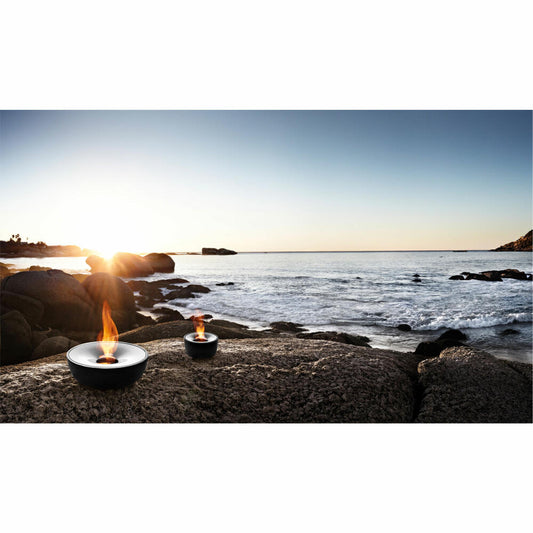 Blomus Gelfeuerstelle Fuoco, Gartenlicht, frostsichere Keramik, inkl. Löscher, 32 cm, 65079