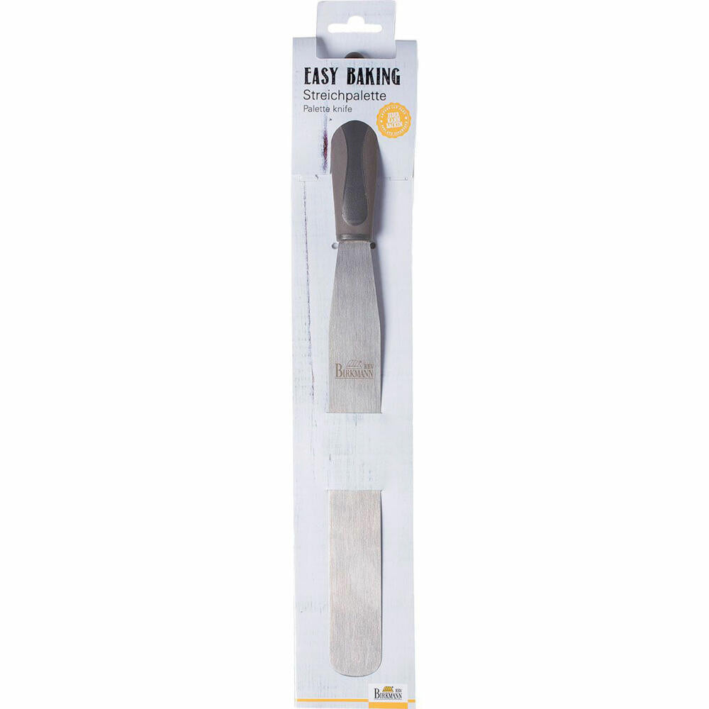 Birkmann Easy Baking Streichpalette, Winkel Palette, Streichpalette, Backzubehör, Edelstahl, 22 cm, 431027