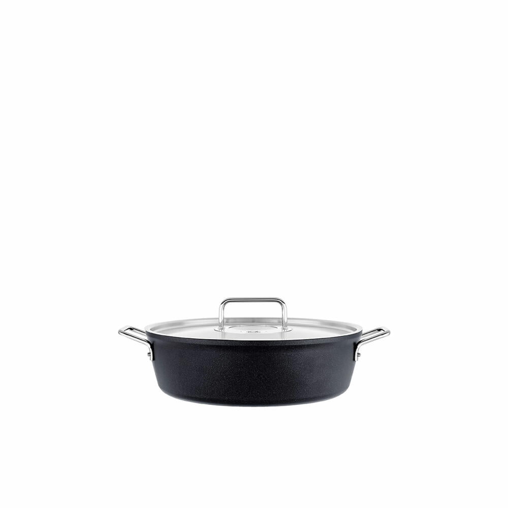Fissler Bratentopf Adamant mit Metalldeckel, Aluminium, Anthrazit, 28 cm, 156-124-28-000