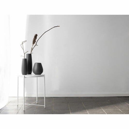 ASA Selection ease Vase Black Iron, flower vase, floor vase, decorative vase, stoneware, black matt, H 32 cm, 91032174