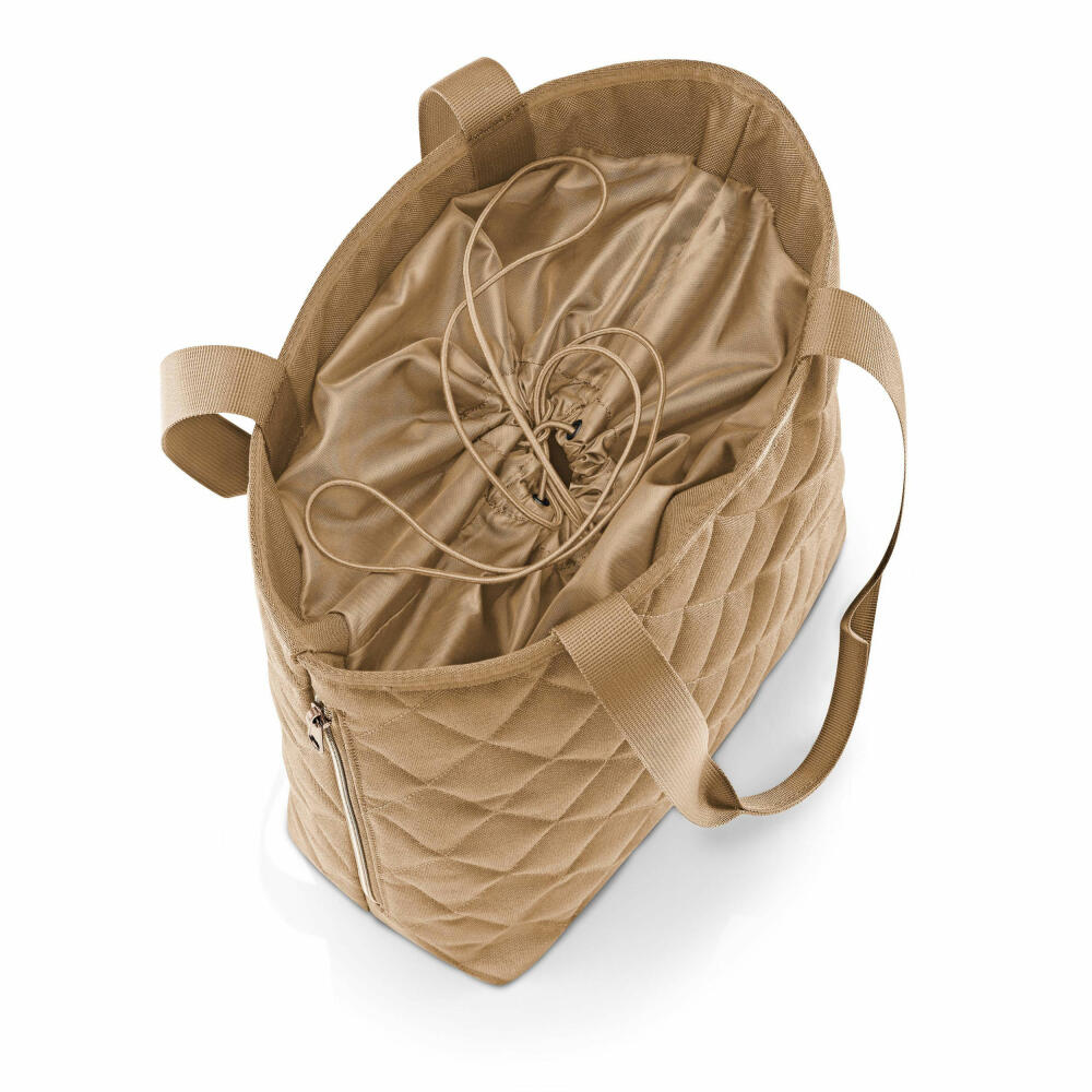 reisenthel classic shopper M, Einkaufstasche, Tragetasche, Rhombus Ginger, 8 L, DH6045