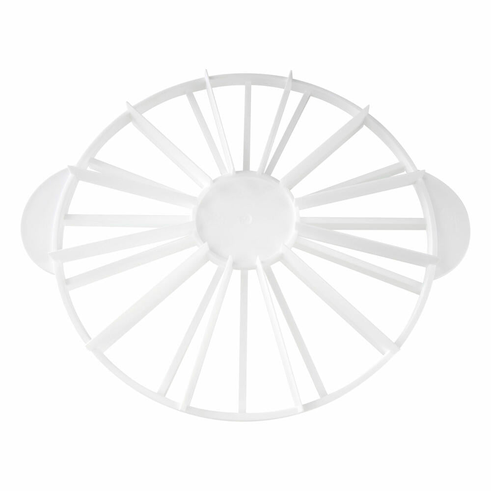 Dr. Oetker Classic cake divider, cake divider, kitchen aid for cutting, for 12 and 16 cake pieces, baking accessories, plastic, white, 1621