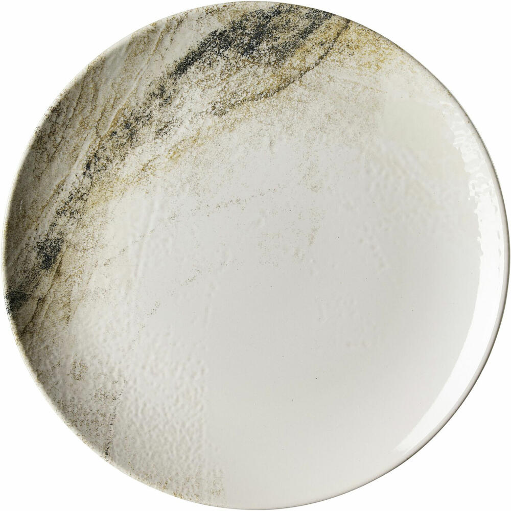 Ritzenhoff & Breker Arezzo flat plate, dinner plate, stoneware, cream, Ø 26 cm, 433890