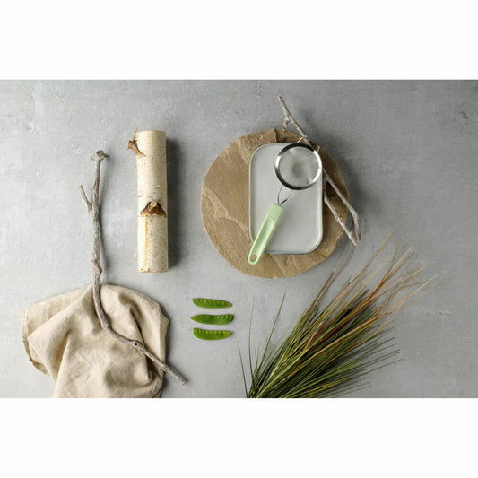 Fackelmann Sieb Ecolution, Küchensieb, Pudersieb, Edelstahl, mintgrün, D 9 cm, 33076