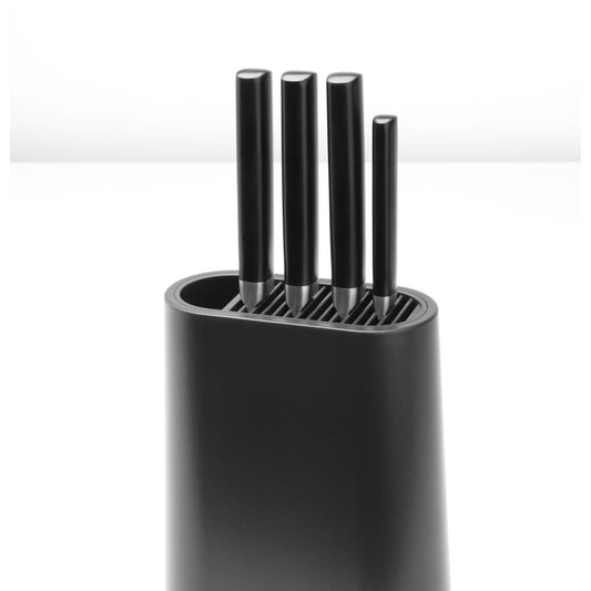 Brabantia Profile knife block with additional compartment, plastic, dark grey, 129889