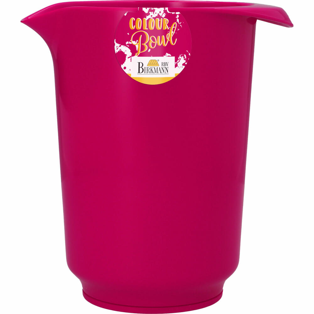 Birkmann Colour Bowl Rühr- und Servierbecher, Rührbecher, Rührschüssel, Rühr Becher, Melaminharz, Granita, 1.5 L, 709065