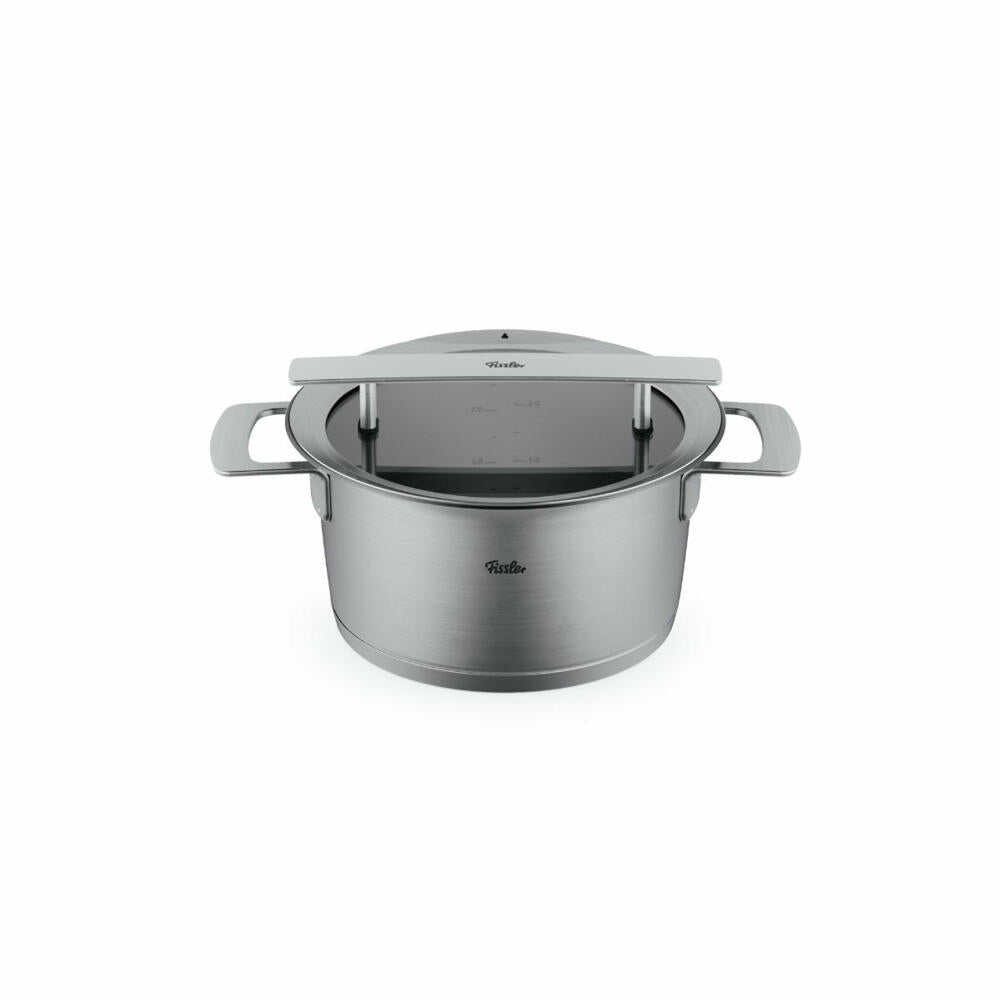 Fissler Kochtopf Phi Collection, Edelstahl 18/10, Silbern, 20 cm, 016-113-20-000