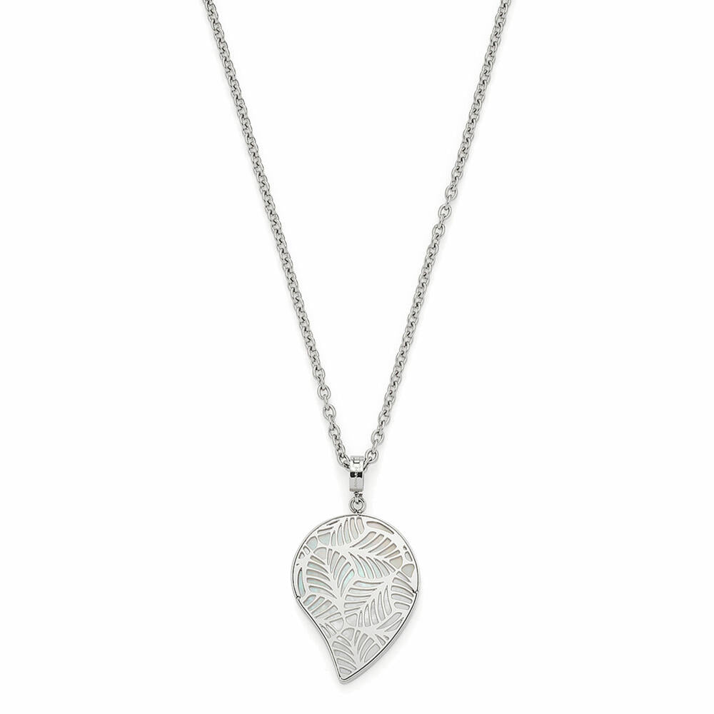 Leonardo Jewels Halskette Maia, Halsschmuck, Kette, Modeschmuck, Edelstahl, Perlmutt, 018375