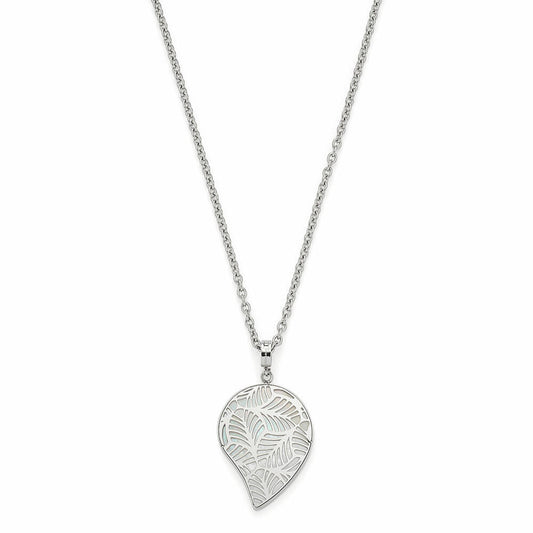 Leonardo Jewels Halskette Maia, Halsschmuck, Kette, Modeschmuck, Edelstahl, Perlmutt, 018375