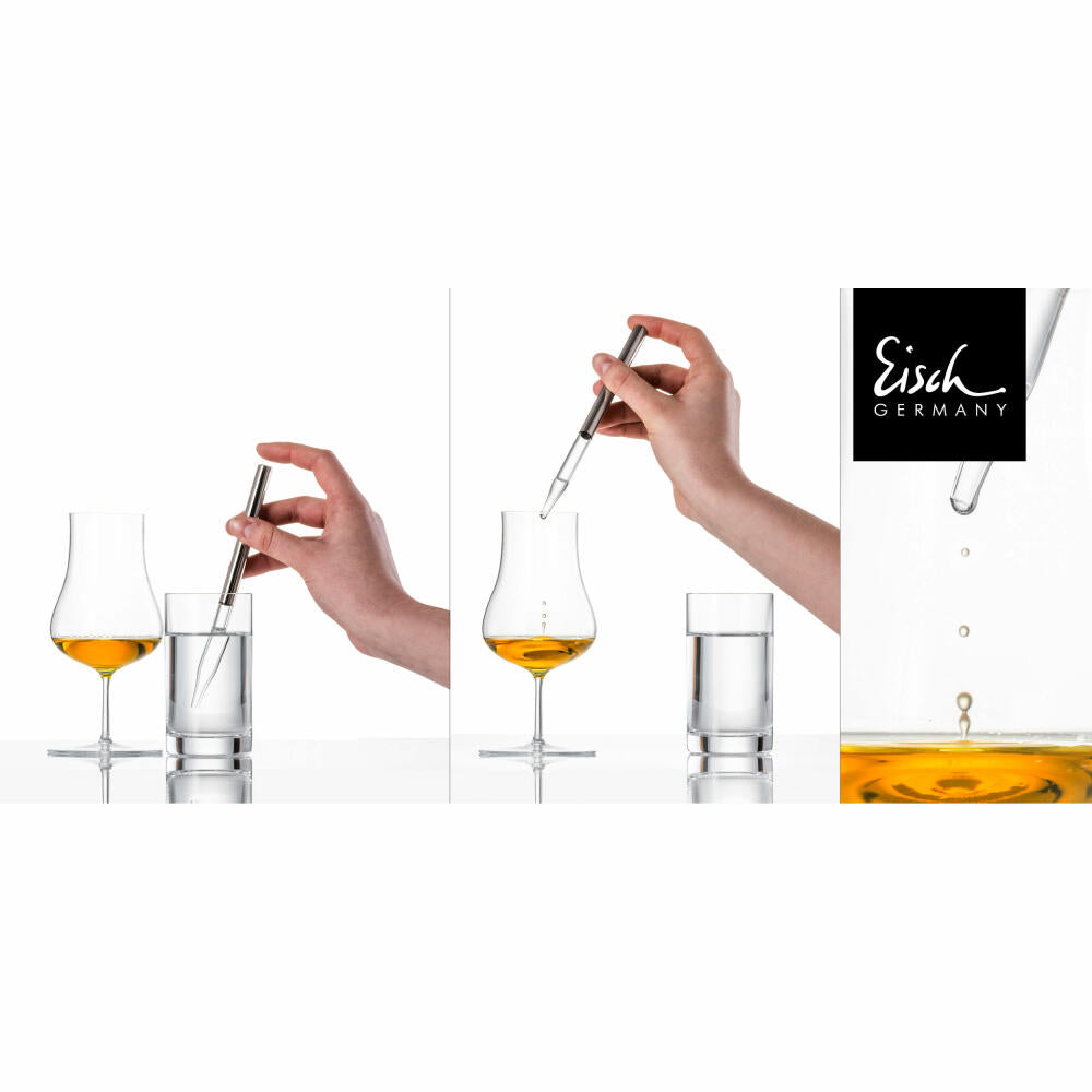 Eisch Whisky Set Gentleman Sensis plus 3-piece, water glass with pipette, glass, 86590007