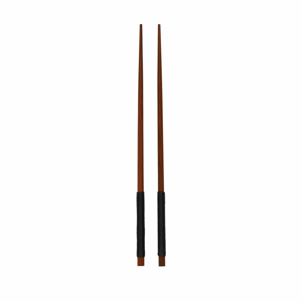 ASA Selection Chopsticks set of 2 with black nylon handle, chopsticks, acacia, brown, 25 cm, 93934970