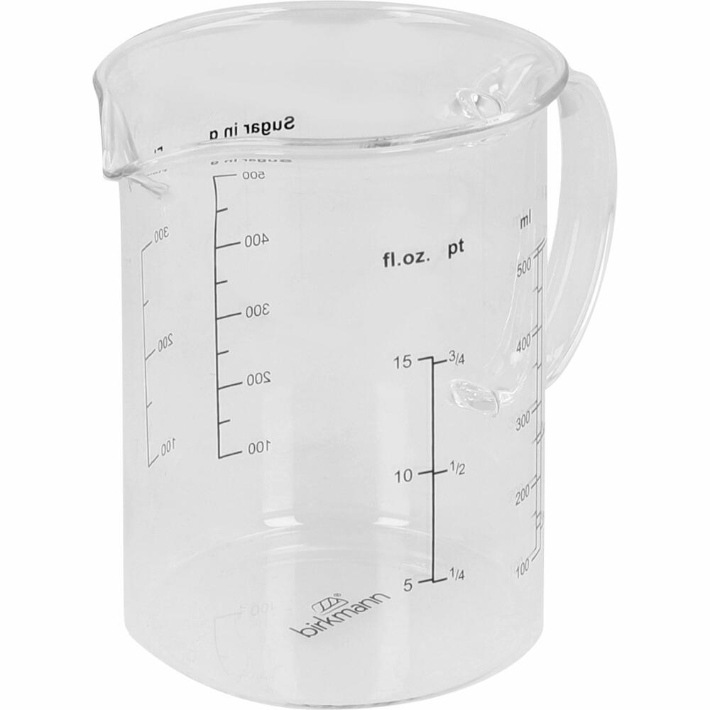 Birkmann Cause We Care Messbecher, Meßkanne, Maßbecher, Dosierhilfe, Glas, 500 ml, 889538