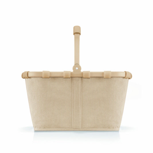 reisenthel carrybag, Einkaufskorb, Polyestergewebe, Frame Cord Sand, 22 L, BK6053