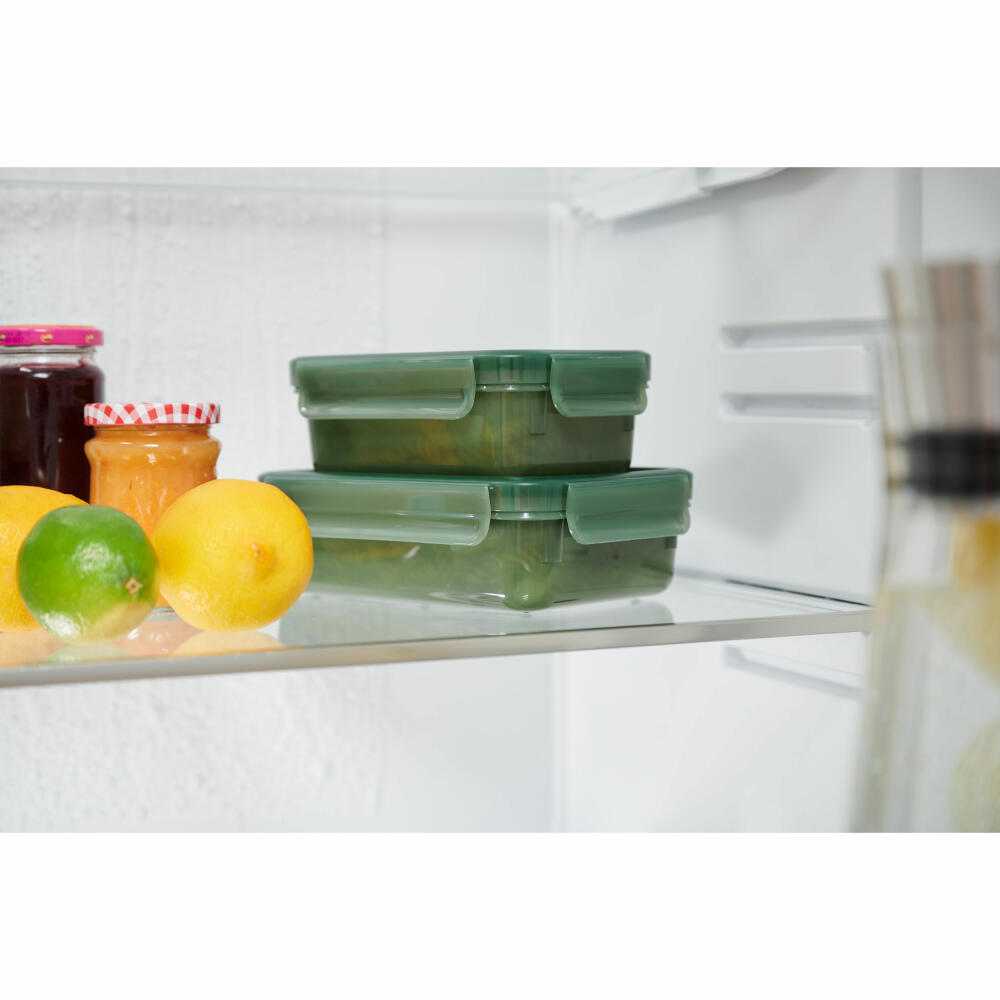 EMSA Clip & Close Eco food storage container, storage container, lunch box, storage container, plastic, green, 0.8 L, N11702