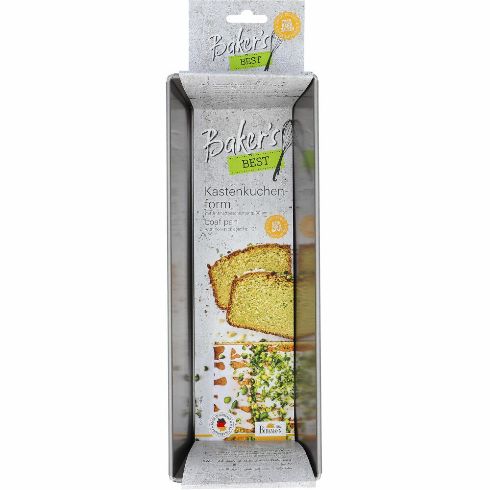 Birkmann Bakers Best Kastenkuchenform, Kuchenform, Backform, Karbonstahl, 30 cm, 886094