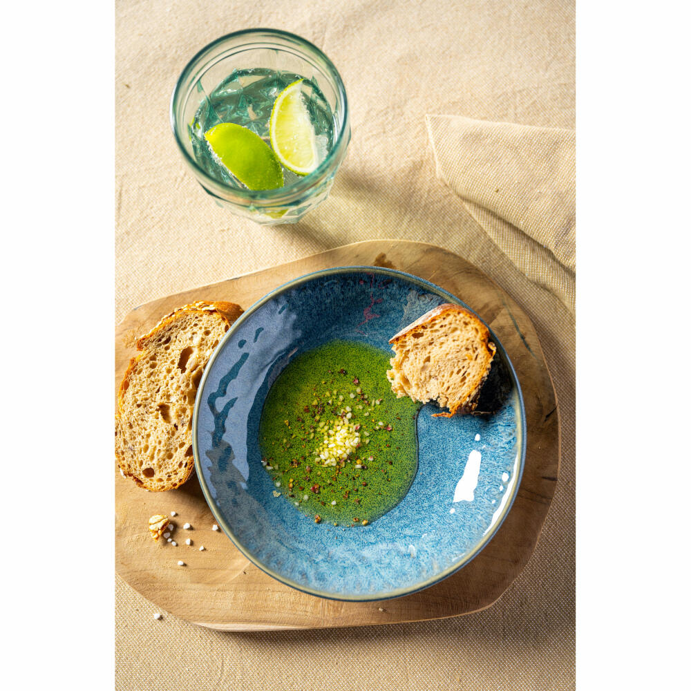 Leonardo Keramikteller Matera, Teller, Speiseteller, Essteller, Keramik, Blau, Ø 16.3 cm, 018373