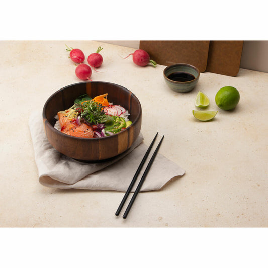Continenta Schüssel, Schale, Snackschale, Obstschale, Akazie, Ø 18 x 8 cm, 4846
